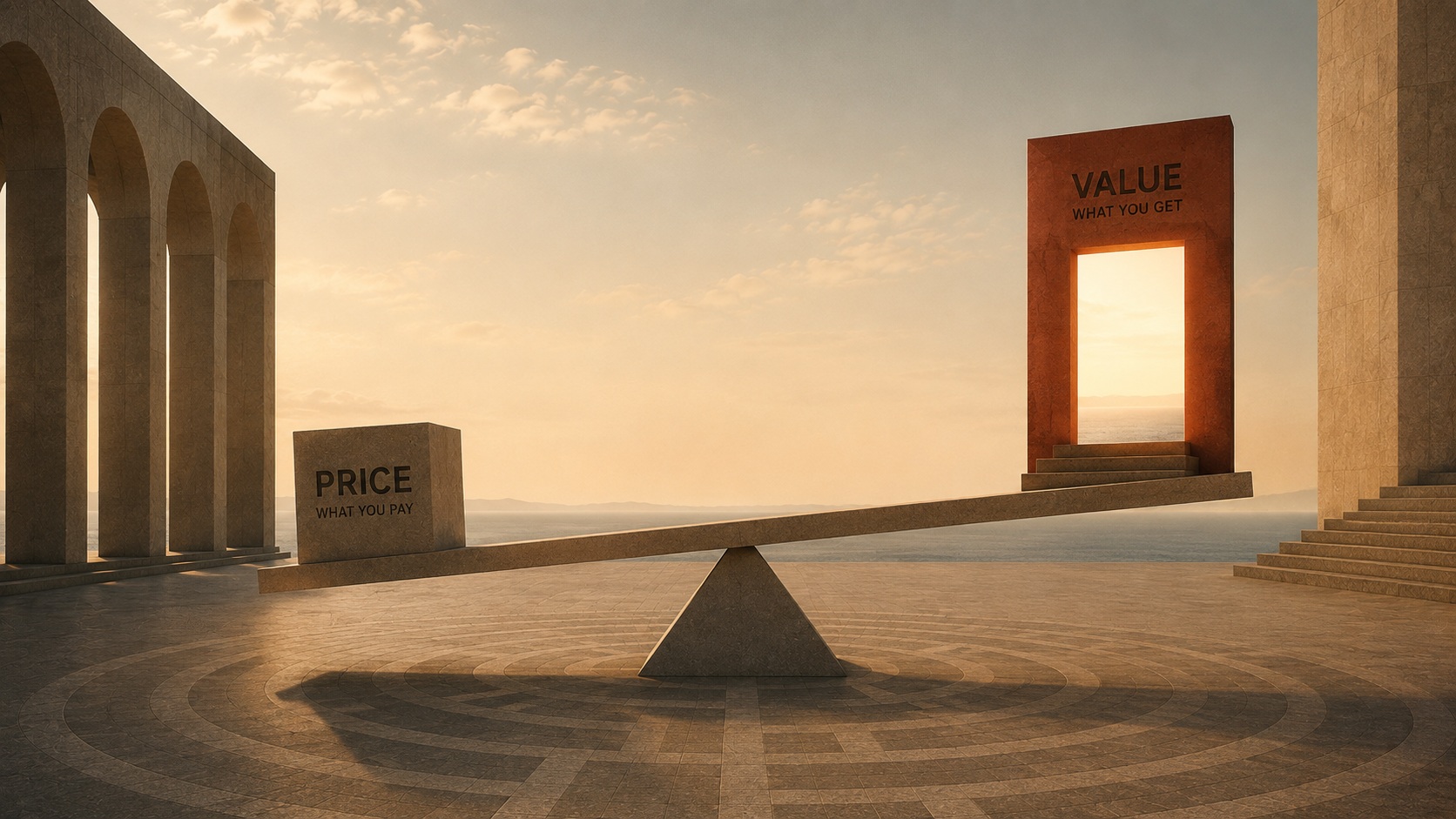 „Price is what you pay. Value is what you get.“